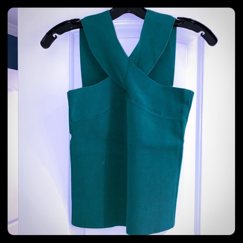 Massimo Dutti green top small